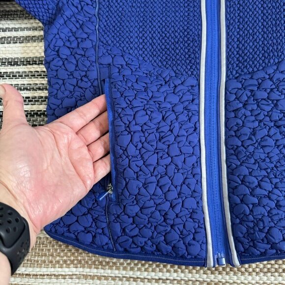 Free People Movement Smock Show Packable Run Jacket Sweat-Wicking Blue Small - Picture 7 of 15